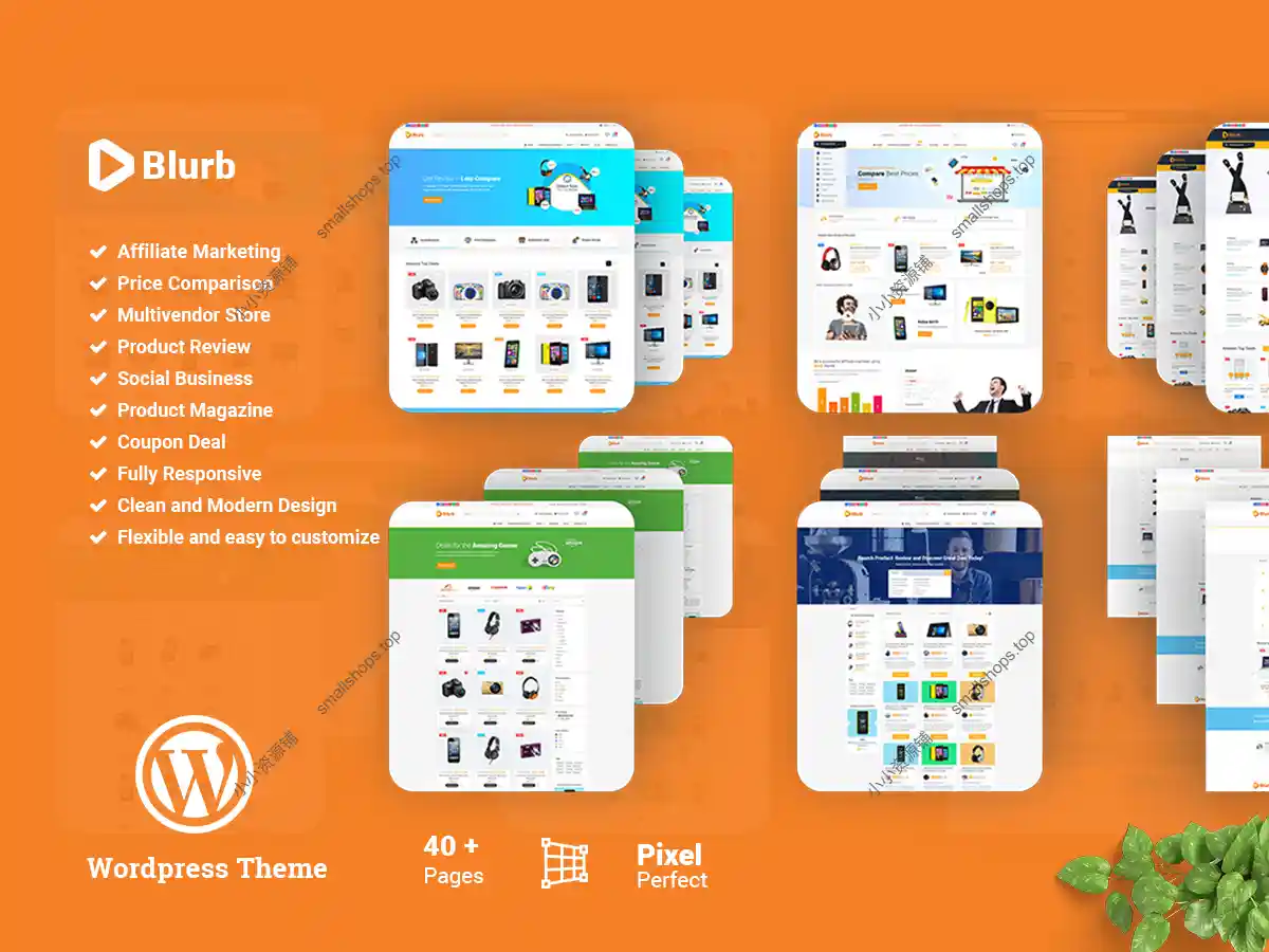 Blurb v2.1.4英文版 – 联盟营销WordPress主题分享