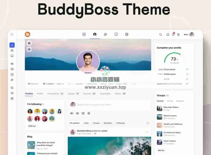 BuddyBoss 2.19.0已激活版|社区和在线教育管理平台WordPress主题