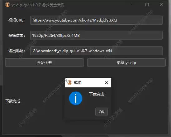 Windows端 YouTube 单视频下载工具,便携版-1 Windows端 YouTube 单视频下载工具,便携版-1