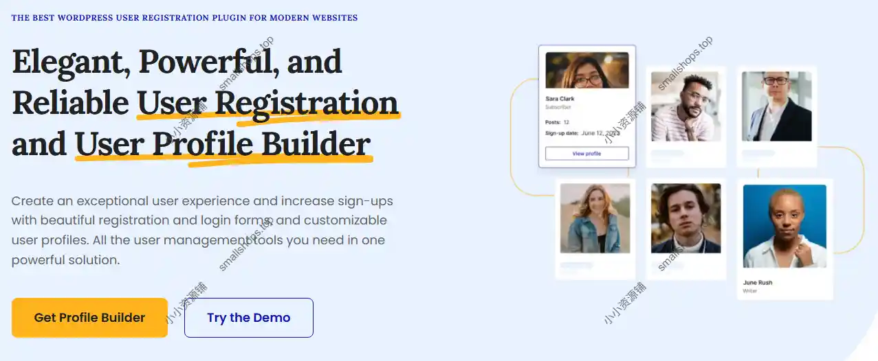 Profile Builder Pro v3.15.4 英文版 – WordPress 用户注册登录与管理插件