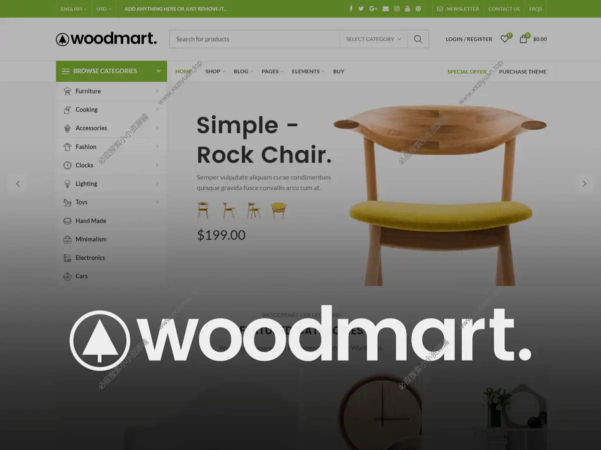 WoodMart v8.4.0英文版已激活 – WooCommerce和WordPress在线商店主题
