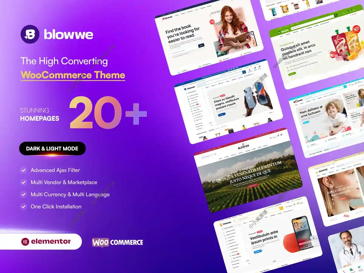 Blonwe 1.3.5英文版已激活 – 多用途 WooCommerce 独立商城主题