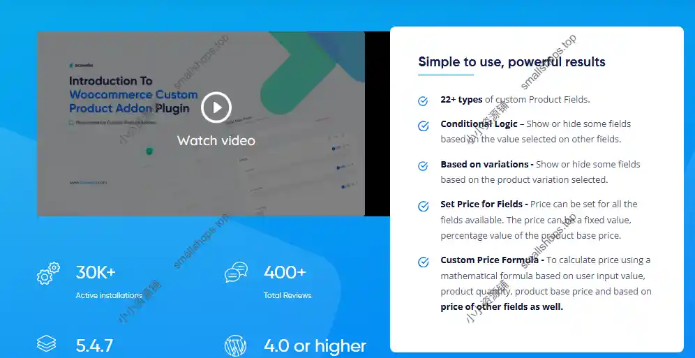 Woocommerce Custom Product Addons 5.4.7 产品表单自定义构建器