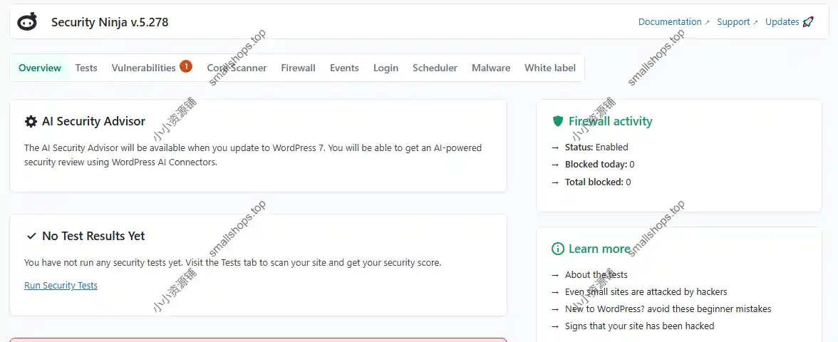 Security Ninja Pro v5.278英文版已激活 – 功能全面的WordPress安全插件