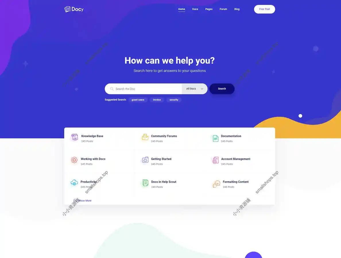 Docy v4.5.0 英文版 – 高级文档,知识库和 LMS WordPress 主题,带论坛功能