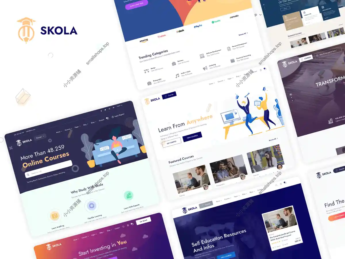 Skola v1.1.0 英文版 – LMS 在线课程 WordPress 主题