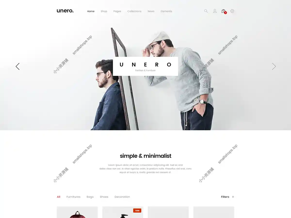 Unero v2.3.3 英文版 – 极简主义 WooCommerce 在线商城主题-1 Unero v2.3.3 英文版 – 极简主义 WooCommerce 在线商城主题-1