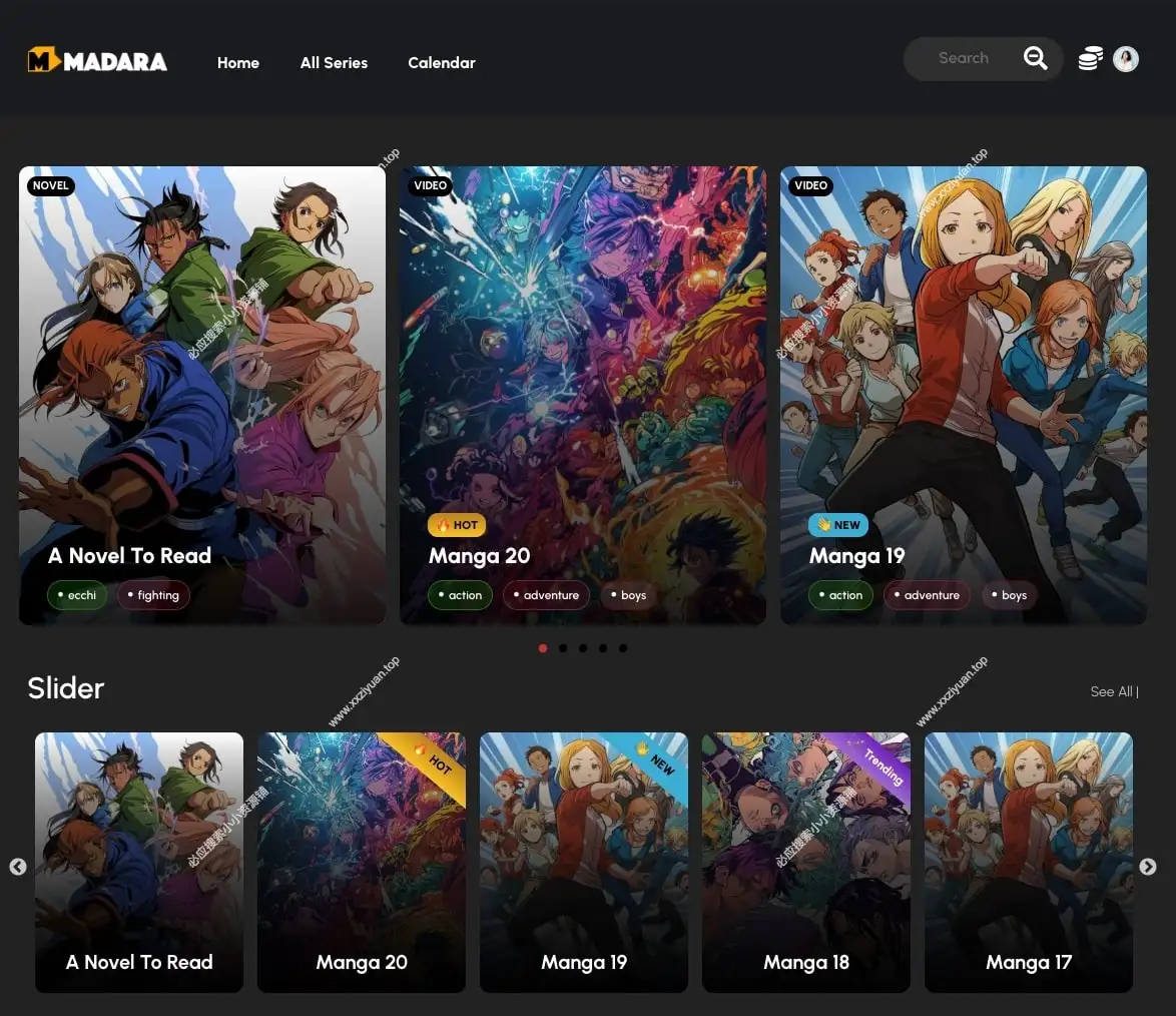 WordPress 在线漫画网站主题模板 – Madara v2.2.7.1 已激活版