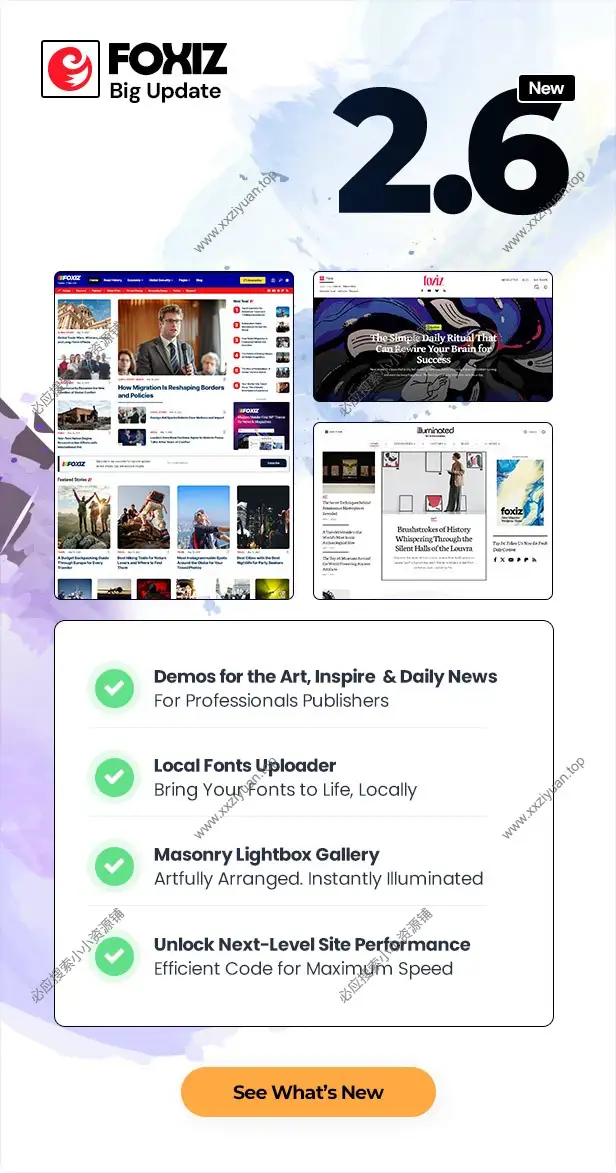 Foxiz v2.7.0 – WordPress 报纸新闻和杂志博客出版网站主题
