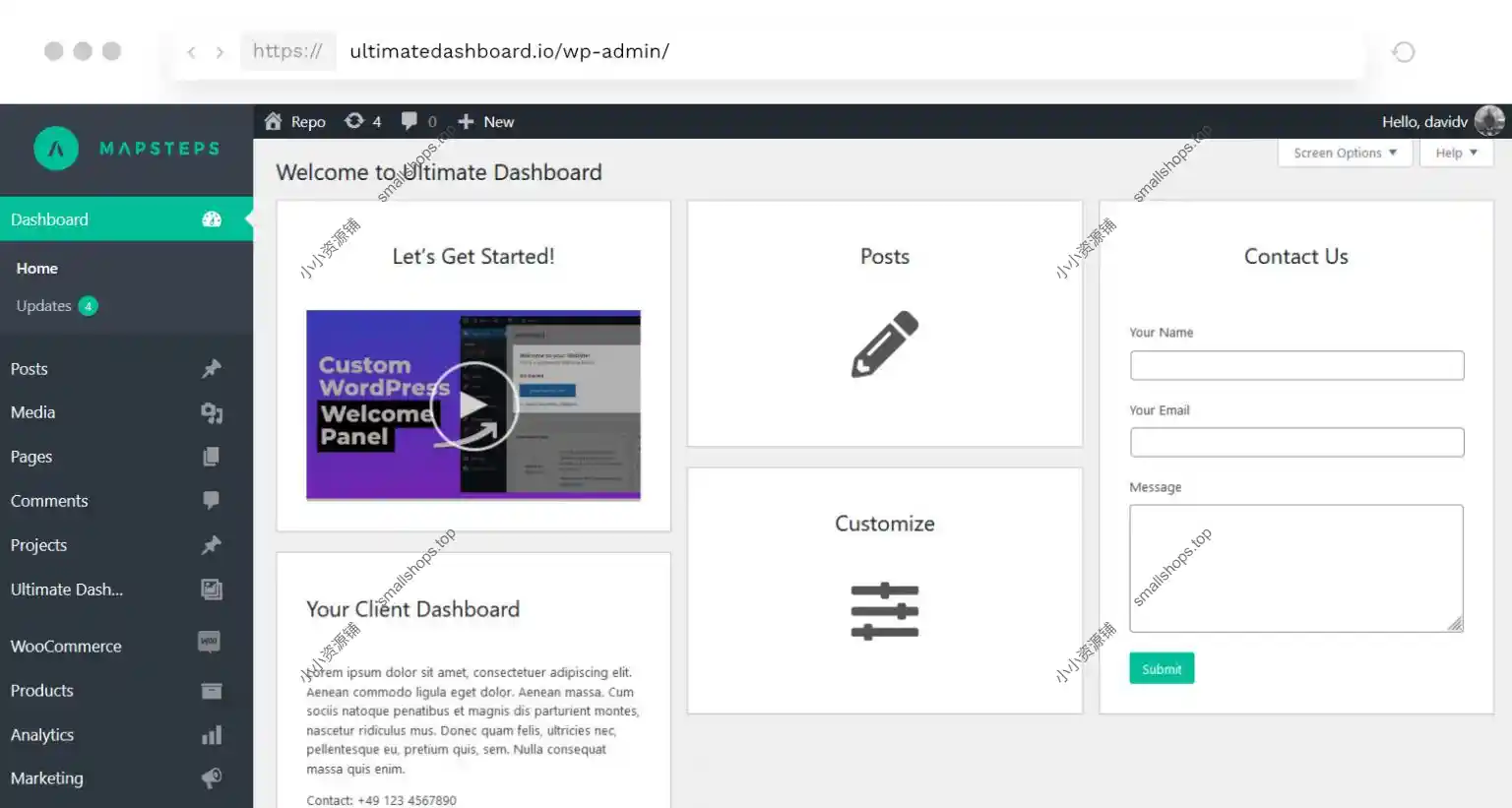 Ultimate Dashboard PRO v3.11.4 已激活 – WordPress 仪表盘专业优化管理插件-1 Ultimate Dashboard PRO v3.11.4 已激活 – WordPress 仪表盘专业优化管理插件-1