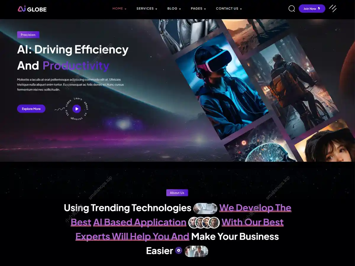 AI Globe 1.0.9 人工智能创业与技术 WordPress 主题
