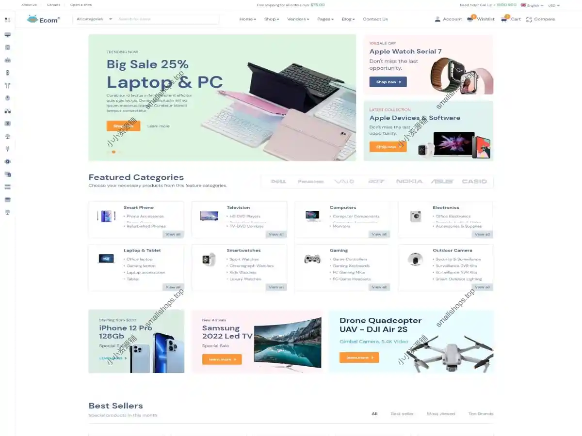 Ecom v1.3.2 – 多功能 WooCommerce WordPress 主题