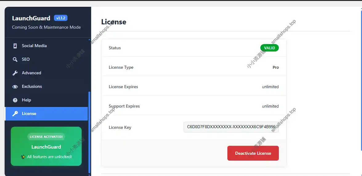 LaunchGuard Pro v1.1.2英文版已激活 – 即将发布页面和维护模式页面 WordPress 插件-2