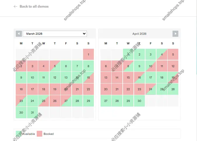 WordPress专业预订服务插件 – WP Booking System v5.12.6 英文版已激活