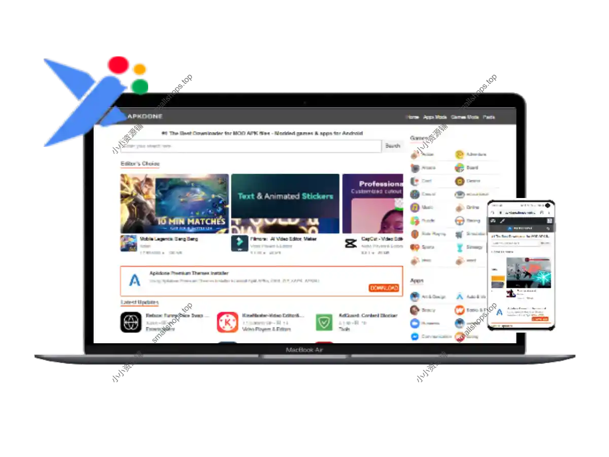 Apkdone v7.0.8 英文版 – APK下载 WordPress 主题