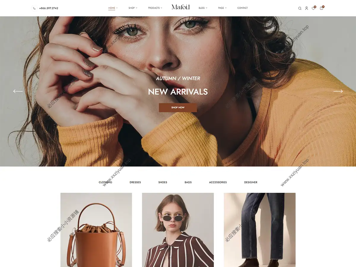 WooCommerce 精致时装店主题 – Mafoil v1.2.7英文版分享