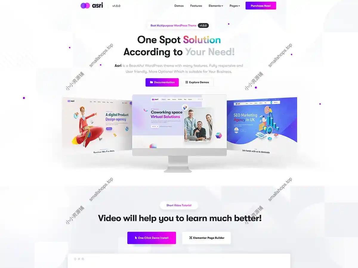 Asri v1.1.5 已激活多功能 Elementor WordPress 主题-1 Asri v1.1.5 已激活多功能 Elementor WordPress 主题-1