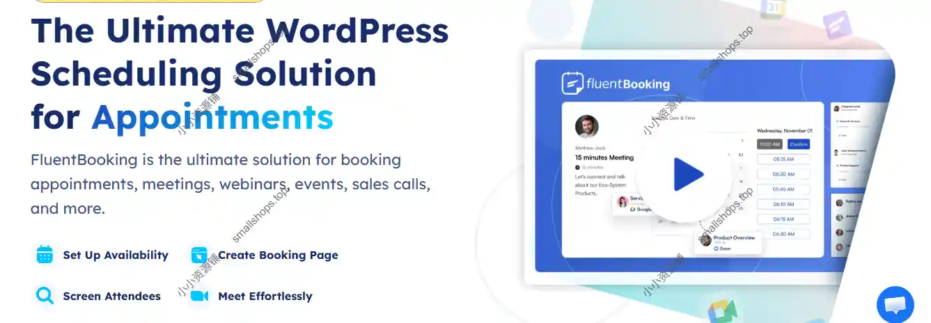 FluentBooking Pro v2.0.05英文版 – WordPress在线预约插件已激活