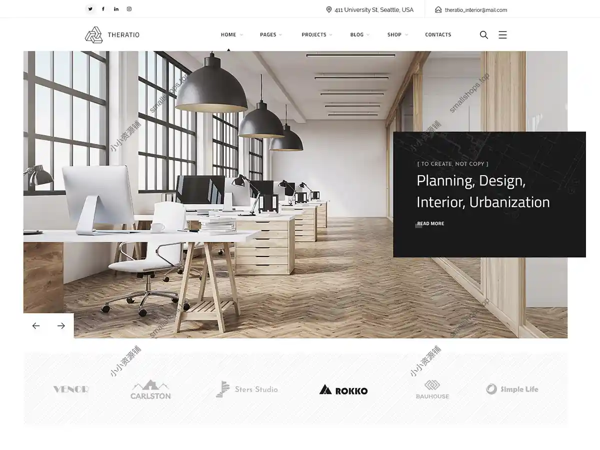 Theratio 1.3.8.8英文版|建筑与室内设计 Elementor WordPress 主题分享