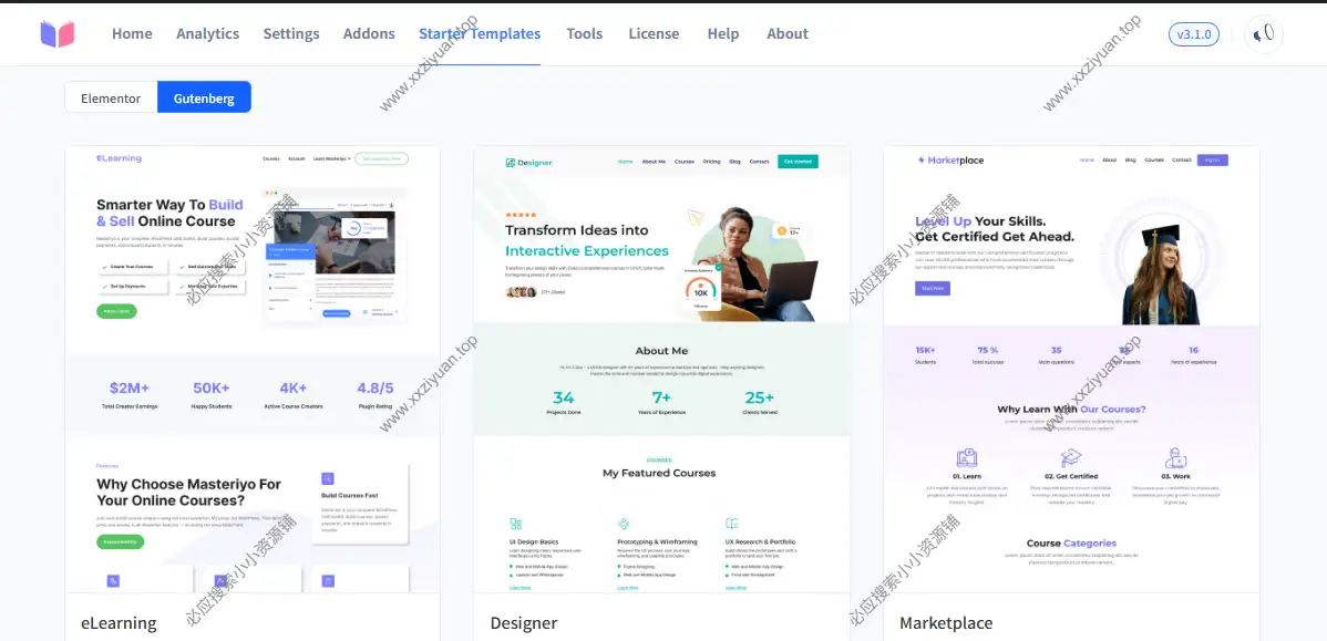 Masteriyo LMS PRO v3.1.0 在线课程快速创建和销售插件(已激活版)