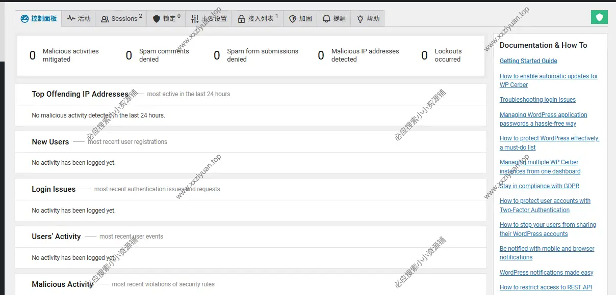 Cerber Security Pro v9.6.10 – 网站防护墙安全备份WordPress插件