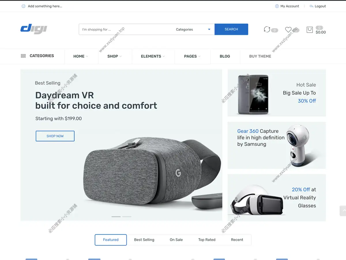 WordPress电子商店 WooCommerce 主题 – Digi v1.0.2