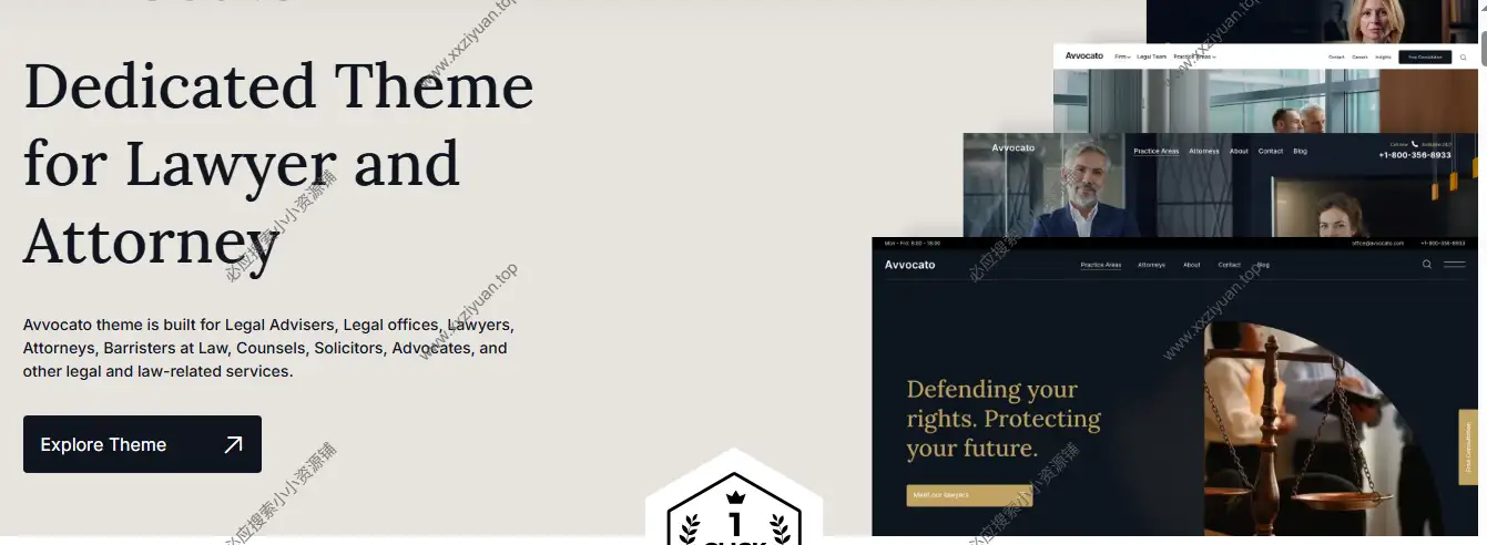 Avvocato – 律师和律师事务所WordPress主题
