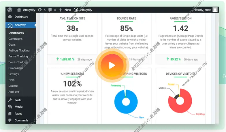 Analytify Pro v8.0.0 – WordPress谷歌数据可视化与分析插件