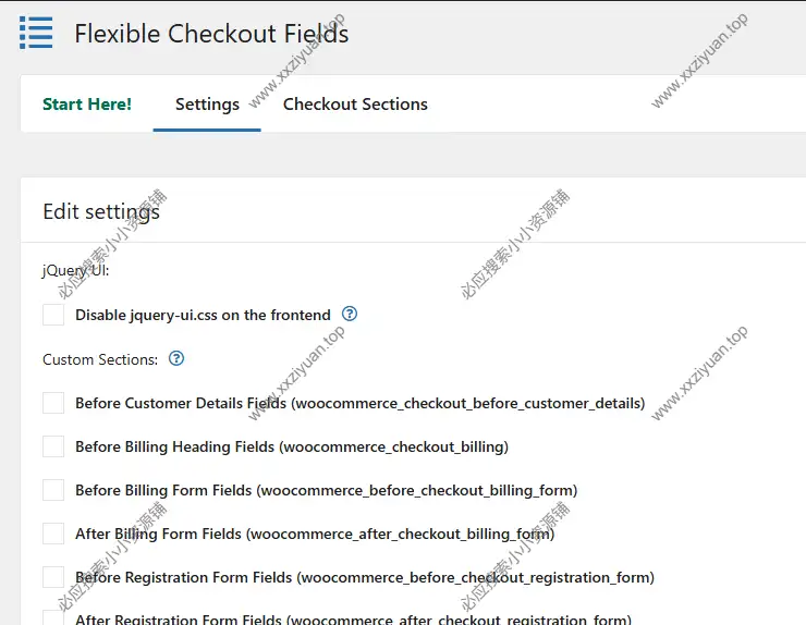 WooCommerce结账字段自定义插件 Flexible Checkout Fields PRO v4.2.24
