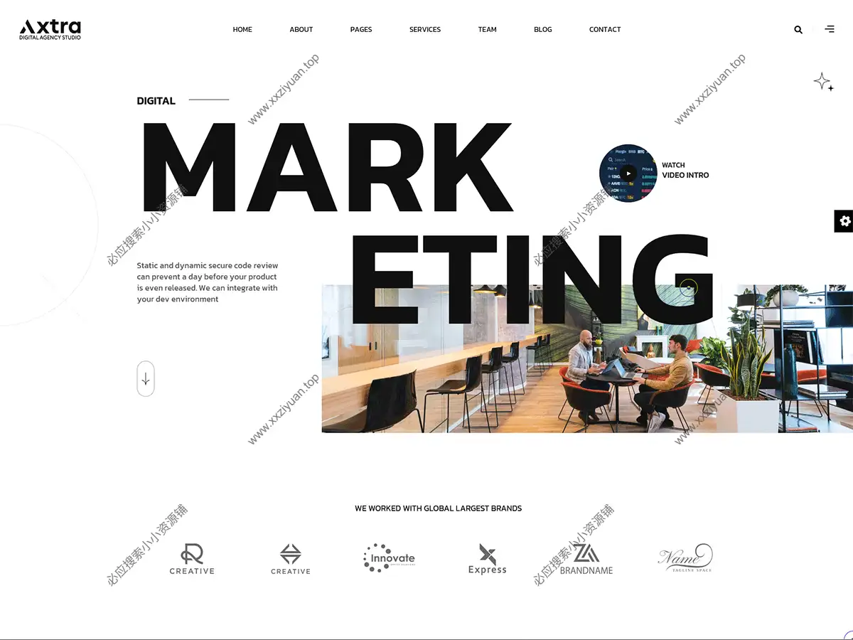 WordPress 数字代理创意作品集主题 – Axtra v3.0.3英文版分享