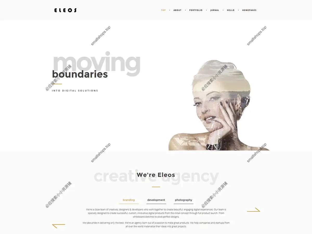 Eleos 1.0.5 – 单页创意 WordPress 主题-1 Eleos 1.0.5 – 单页创意 WordPress 主题-1