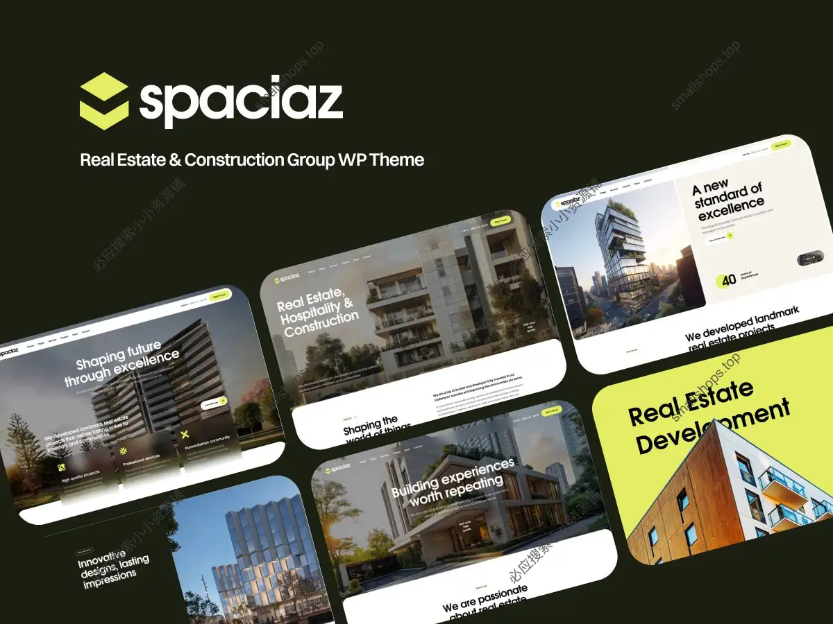 Spaciaz v1.2.0英文版 – 房地产与建筑小组WordPress主题-1