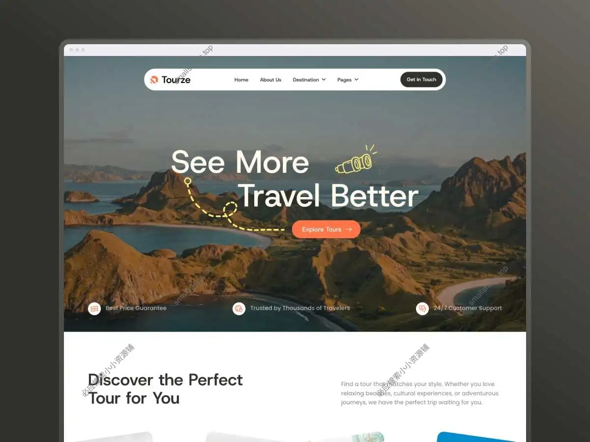 Tourze 1.0.0英文版 – 旅行和旅游预订设计的WordPress块主题-1 Tourze 1.0.0英文版 – 旅行和旅游预订设计的WordPress块主题-1