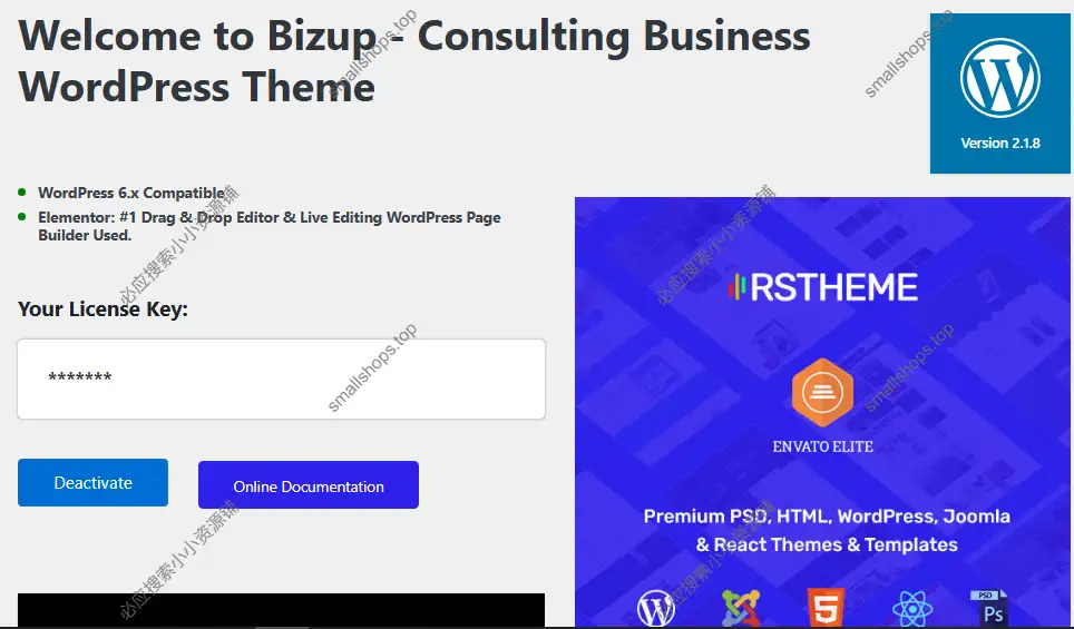 Bizup 2.1.8英文版已激活 – 商业咨询 WordPress 主题-2