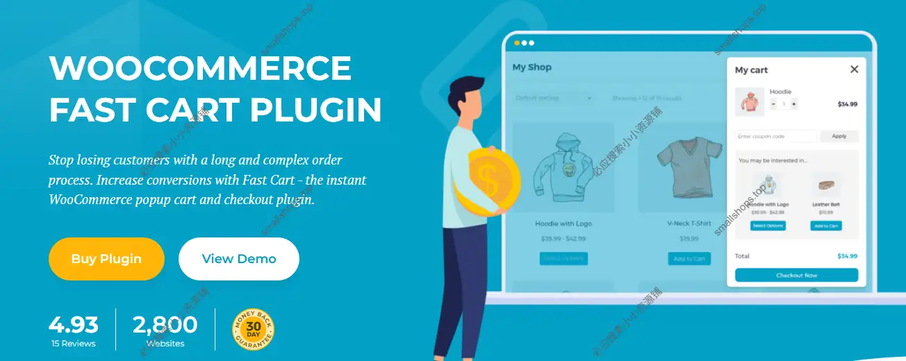 WooCommerce Fast Cart 1.4.0已激活 WooCommerce 快速购物插件-1