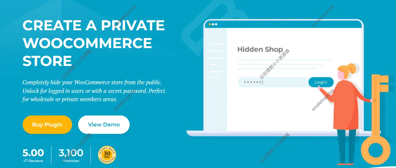 WooCommerce Private Store 1.8.2已激活WooCommerce商店隐藏插件-1