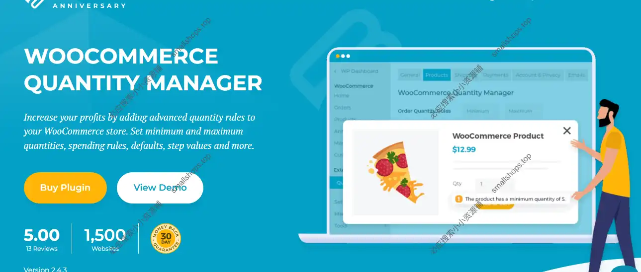 WooCommerce Quantity Manager 2.4.3已激活 – 商品数量管理器插件-1