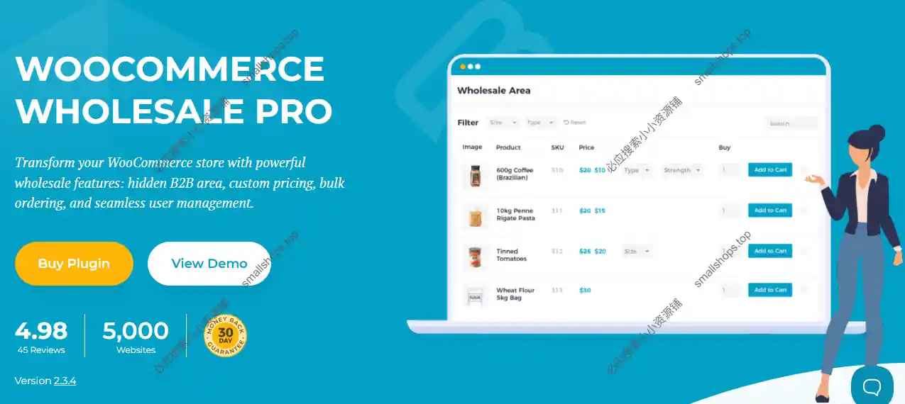 WooCommerce Wholesale Pro 2.3.4已激活 – B2B和批发插件-1 WooCommerce Wholesale Pro 2.3.4已激活 – B2B和批发插件-1