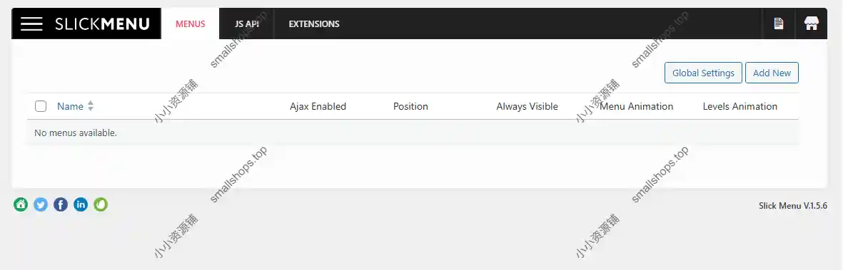 Slick Menu Pro 1.5.6已激活英文版 – WordPress 响应式垂直菜单插件-1