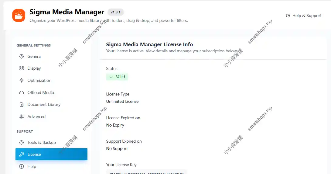 Sigma Media Manager 1.3.1英文版已激活 WordPress 媒体库管理插件-2
