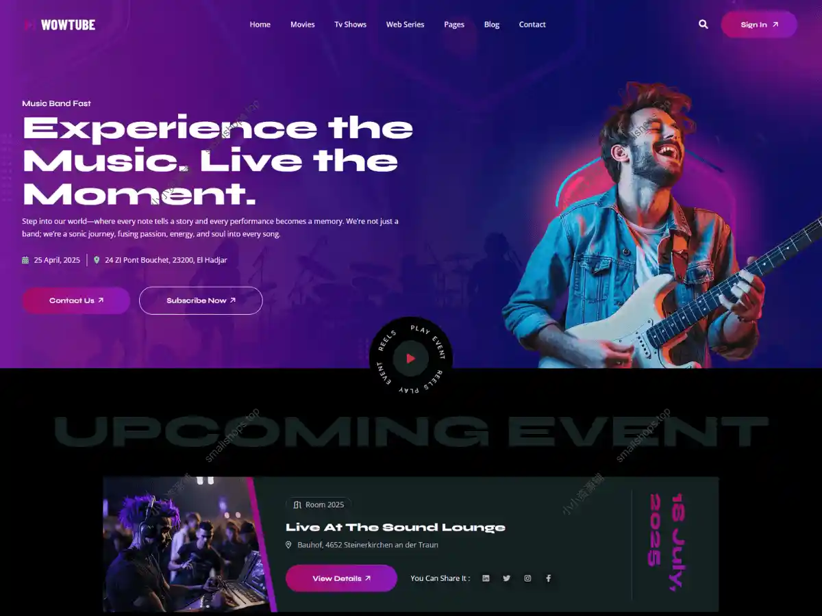 Wowtube v1.0.0 英文版 OTT 平台与视频流 WordPress 主题