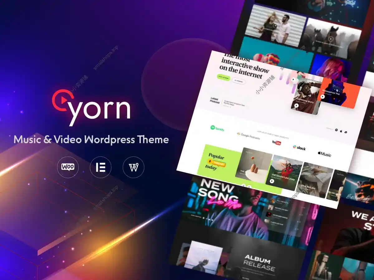 Yorn v1.0.4 英文版 – 音乐与视频 WordPress 主题-1 Yorn v1.0.4 英文版 – 音乐与视频 WordPress 主题-1