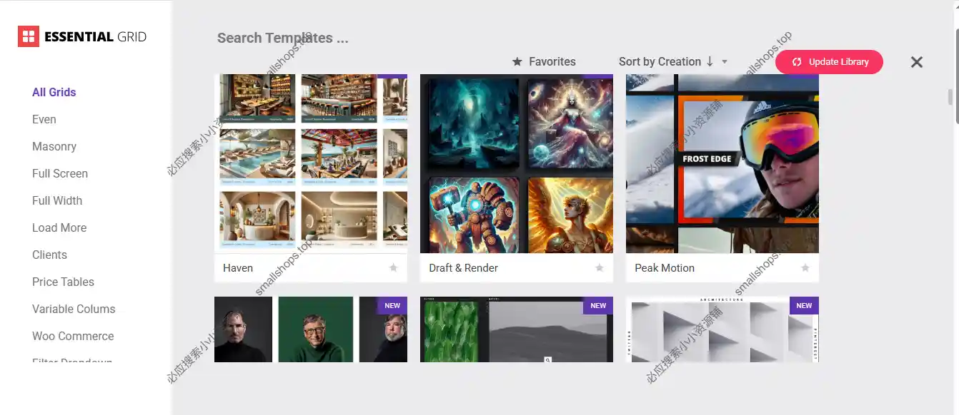 Essential Grid 3.1.12已激活 –  WordPress 高级网格图库与内容展示插件-1