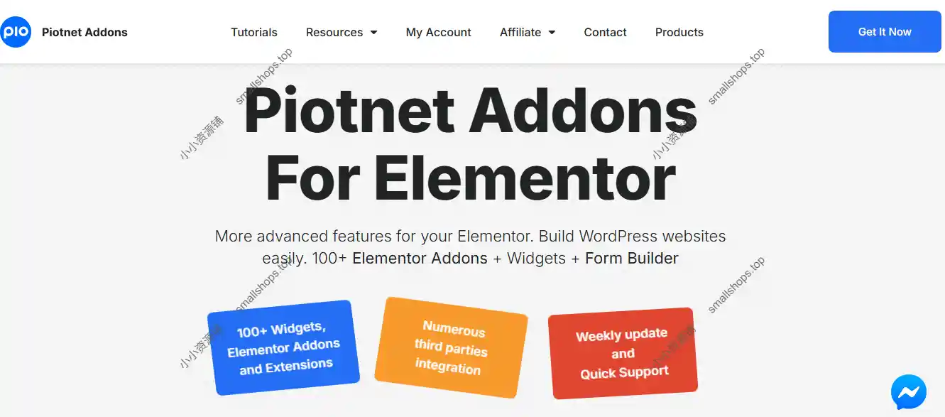 Piotnet Addons Pro v7.1.71英文版 – Elementor 功能性增强扩展插件