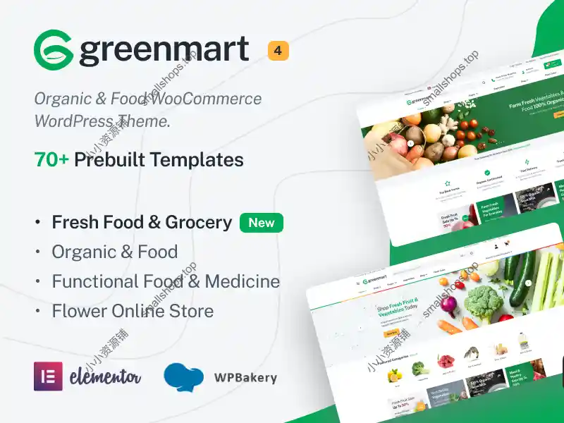 GreenMart v4.3 有机食品和绿色食品 WooCommerce WordPress 主题-1 GreenMart v4.3 有机食品和绿色食品 WooCommerce WordPress 主题-1