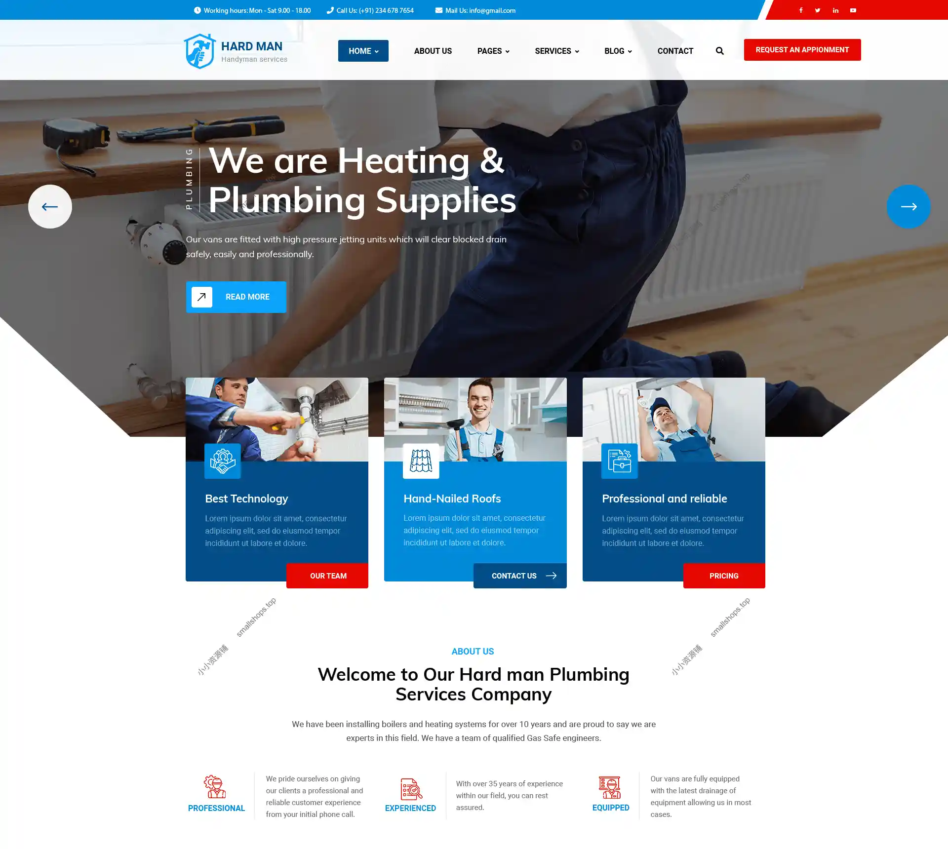 Hardman v1.0.2 已激活 – 手工匠与水管工 WordPress 主题-1