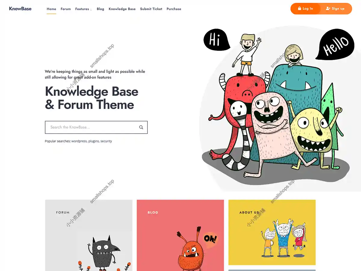 KnowBase v2.1 英文版 – 一个知识库和论坛网站WordPress主题-1 KnowBase v2.1 英文版 – 一个知识库和论坛网站WordPress主题-1